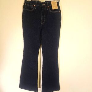 Madewell Skinny Flare Dark Blue Jeans NWT